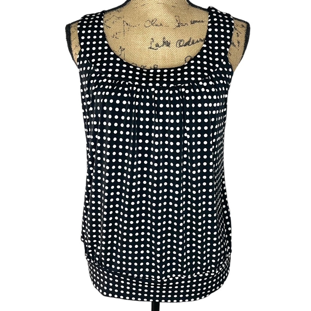 Byer California Sleeveless Polkadot Blouse